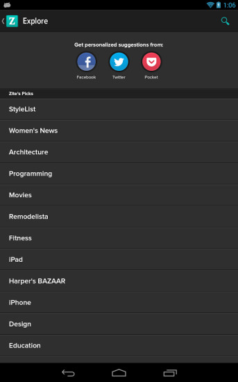 Zite杂志阅读器手机版 v2.0.3 安卓版1