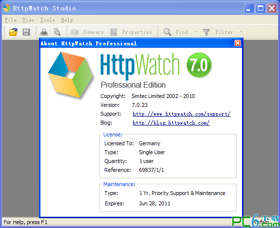 httpwatch pro(网页数据分析工具) v7.0.23 汉化版 1