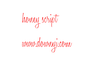 honey script英文手写字体 honey script字体下载