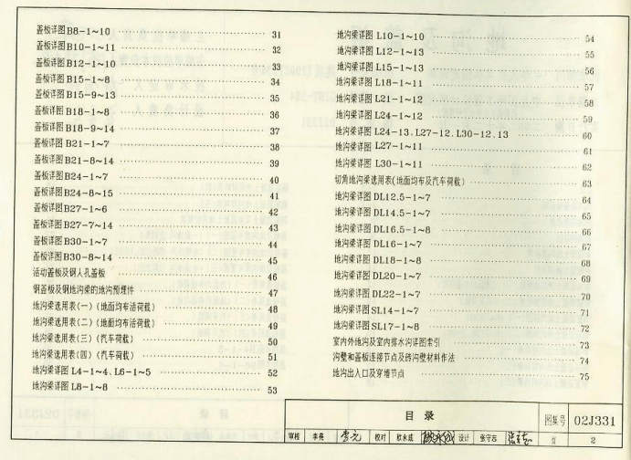 02J331地沟及盖板电子版标准图集 pdf 高清无水印版0