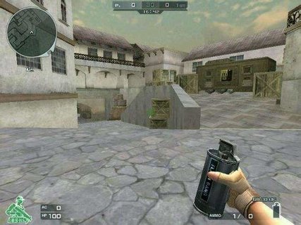 反恐精英cs1.6仿cf黑色城镇地图