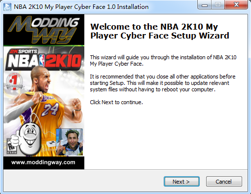 NBA2K10 MP面补修改器
