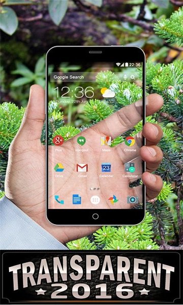 透明屏幕桌面启动器