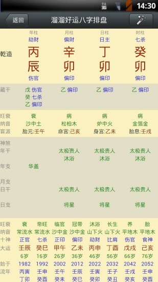 溜溜好运八字排盘软件