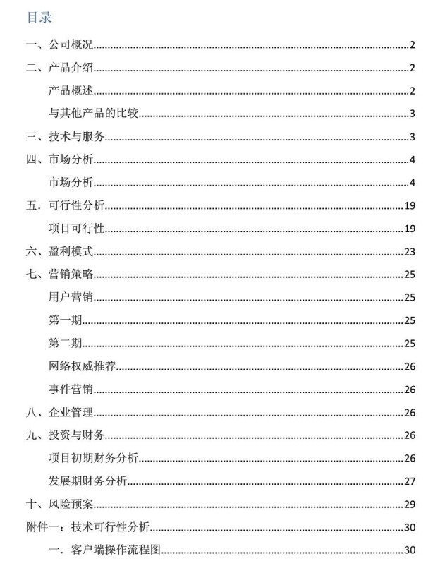 大学生互联网创业项目计划书 pdf免费版0