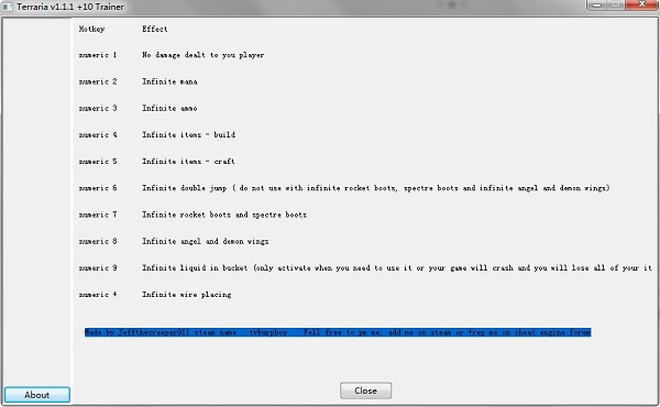 泰拉瑞亚十一项属性修改器