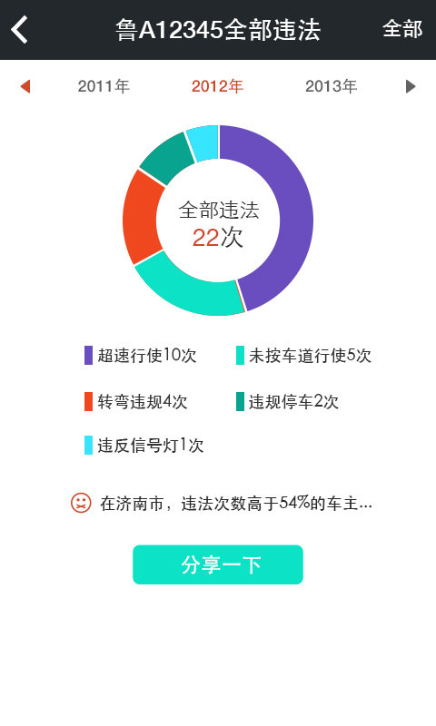 畅行齐鲁(违章查询app) v3.0.1 安卓版1