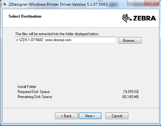 zebra斑马zm400驱动