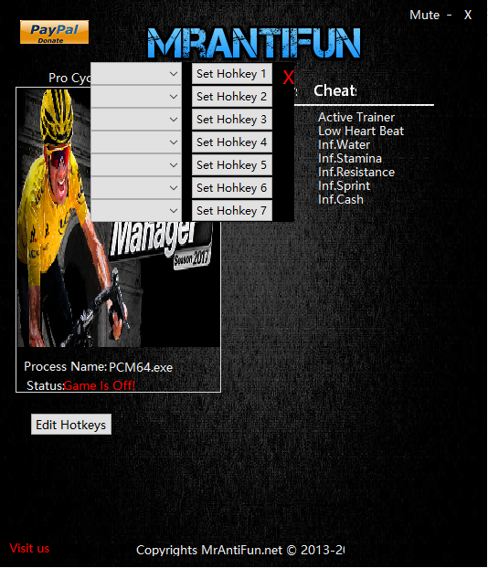 职业自行车队经理2017七项属性修改器
