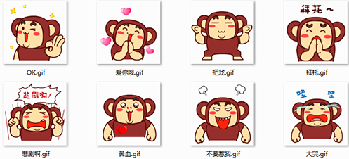 壮壮猴自黑篇表情包