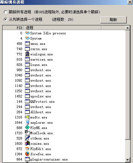 Process Tracer(进程跟踪监视器) v2.0 绿色版0