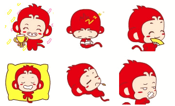 红猴子动态表情包