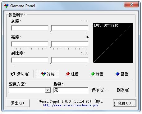 gamma panel(屏幕亮度调节软件) v1.0.0.20 中文最新版0
