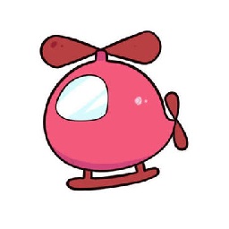 飞机简笔画彩色版