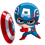 美国队长3卡通QQ表情包