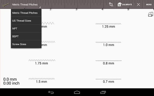 线程沥青表(螺距测量) v1.3.5 安卓版1