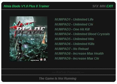 忍者之刃九项修改器