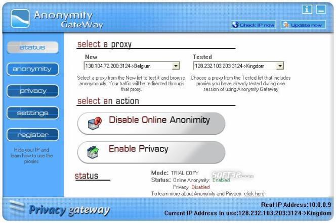 anonymity gateway(清除浏览过的网页信息) v2.9 免费版0