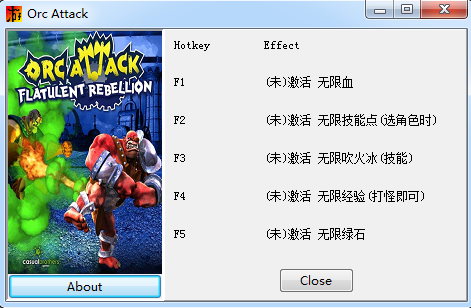 爆笑进击的兽人五项修改器 v1.0 绿色版0