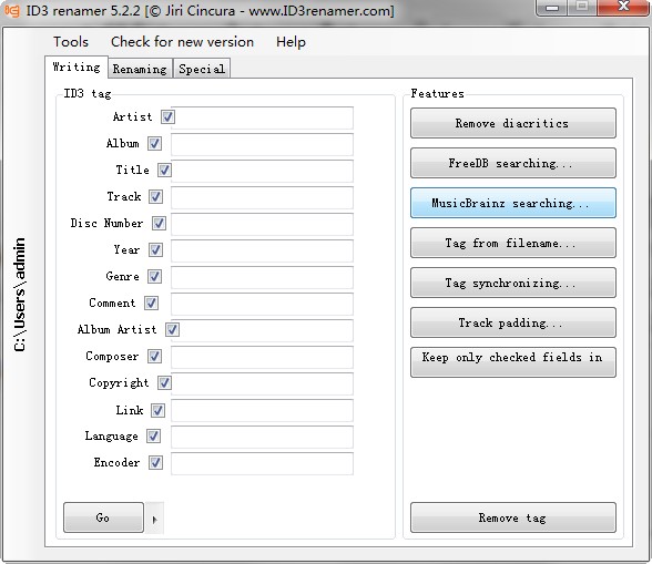 id3 renamer(mp3信息管理工具) v5.2.2 绿色版0