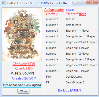 战斗幻想游戏修改器 v2.05 绿色版0