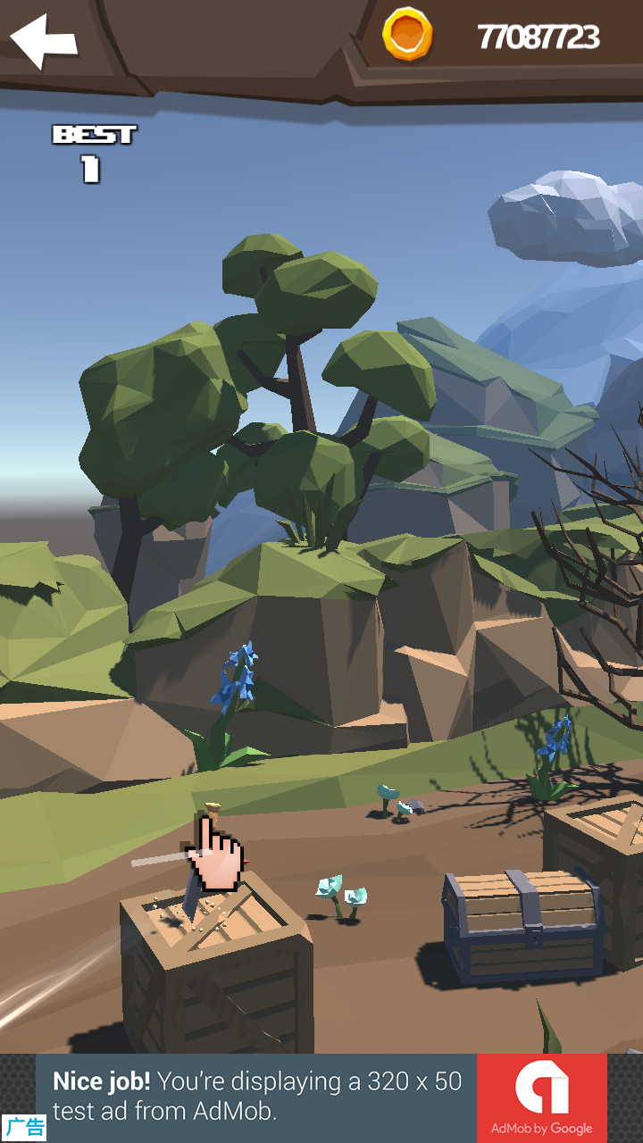 飞刀大挑战3d修改版(flick knife) v1.0.3 安卓版0