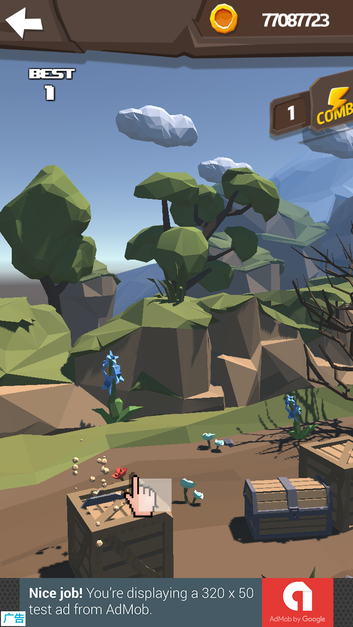 飞刀大挑战3d修改版(flick knife) v1.0.3 安卓版1