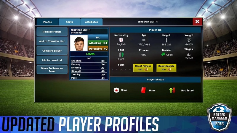 足球经理2018无限金币版 v1.0.13 安卓版1