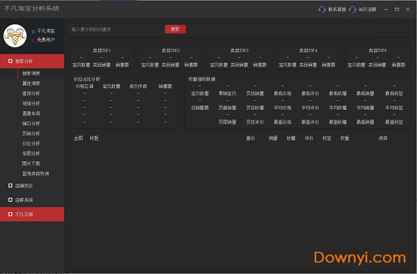不凡淘宝seo搜索分析工具 绿色版1