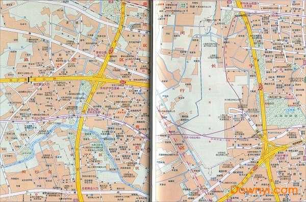  江桥镇虹桥国际机场地图电子版