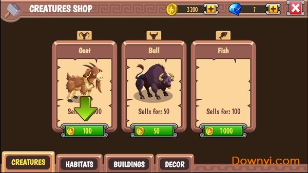 奥林巴斯生物手机版(creatures of olympus) v1.4.50 安卓版1