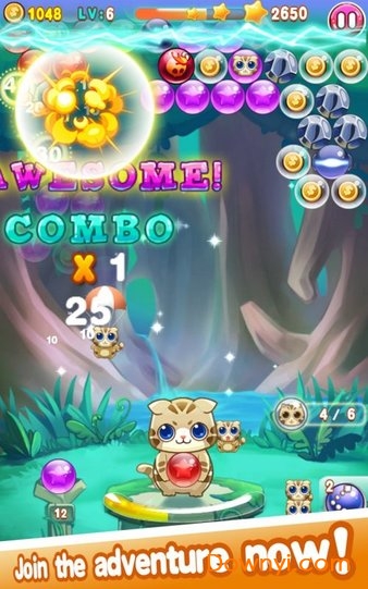 营救泡泡猫2手机版(bubble cat 2) v1.2.0 安卓版 0