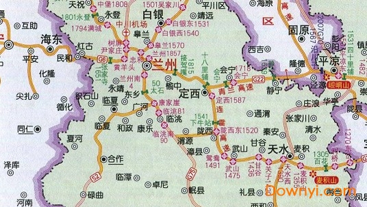 甘肃省高速公路地图高清版下载