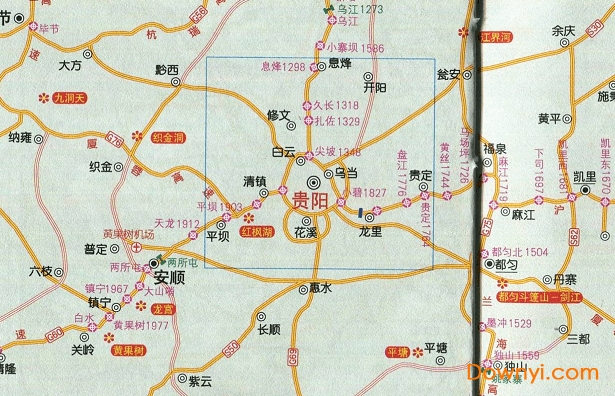 最新贵州高速公路地图全图