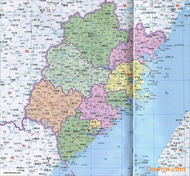 福建省政区图高清全图
