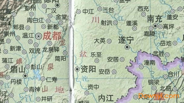 四川省地图全图高清版