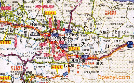 2019新疆最美高速公路地图 新疆高速公路地图全图