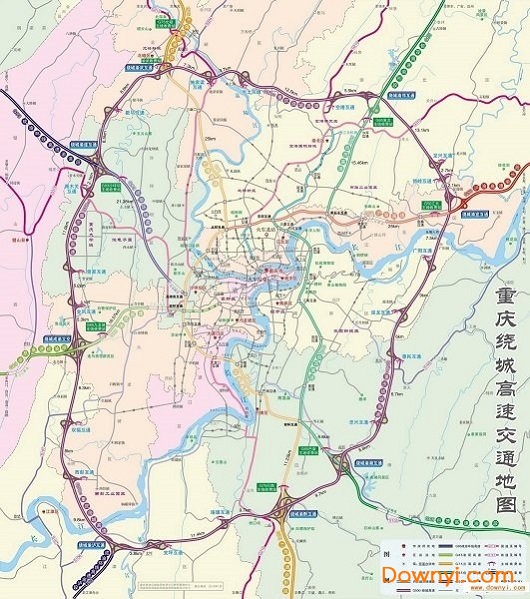 重庆绕城高速地图