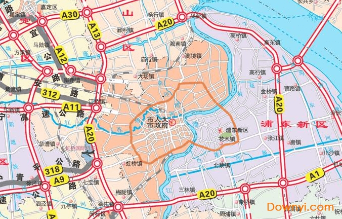上海高速公路最新规划图 上海高速公路规划图高清版
