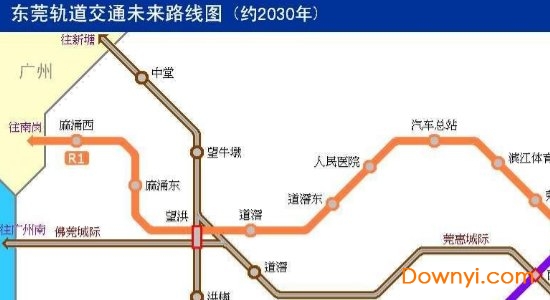 东莞轨道交通规划图 东莞地铁规划高清图