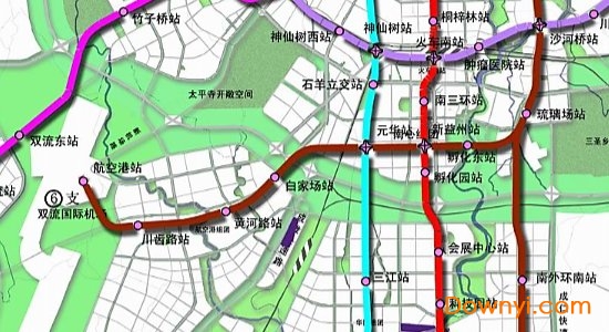 成都轨道交通规划图高清版 大图版 0