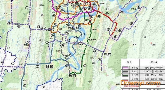 重庆轨道交通规划图2021版 最新版 0