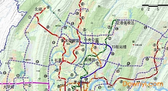 重庆轨道交通规划图2020版 重庆轨道交通规划图高清版