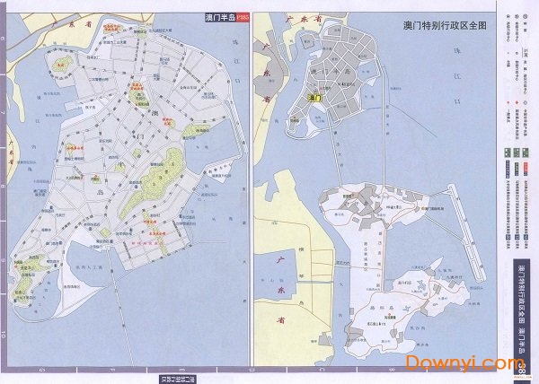 澳门高速公路交通地图高清版 澳门高速公路交通地图