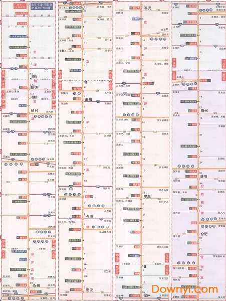 北京福州高速公路线路图高清版 北京福州高速线路图