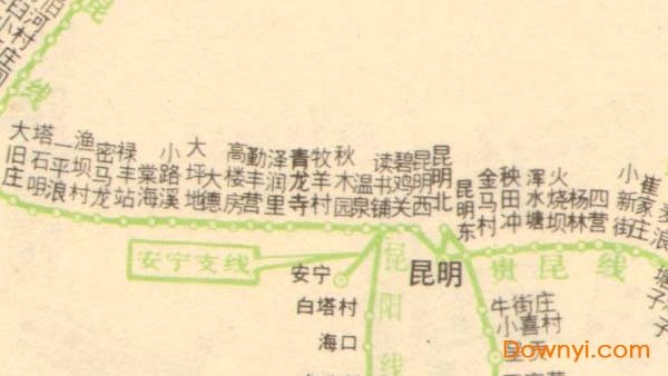 广西贵州云南铁路线路图高清版 免费版1