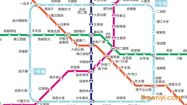成都地铁线路图最新版 成都地铁线路图高清版