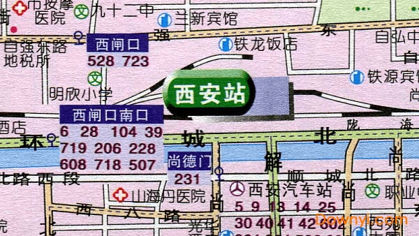 陕西省铁路交通地图 免费版 0