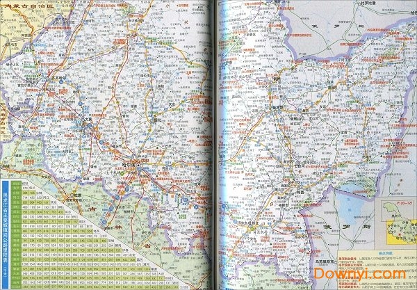 黑龙江南部旅游交通图 黑龙江南部旅游地图