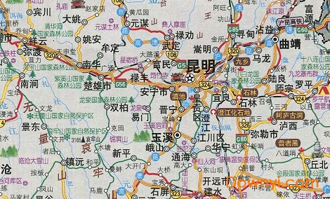 云南自驾游线路图 云南自驾游地图